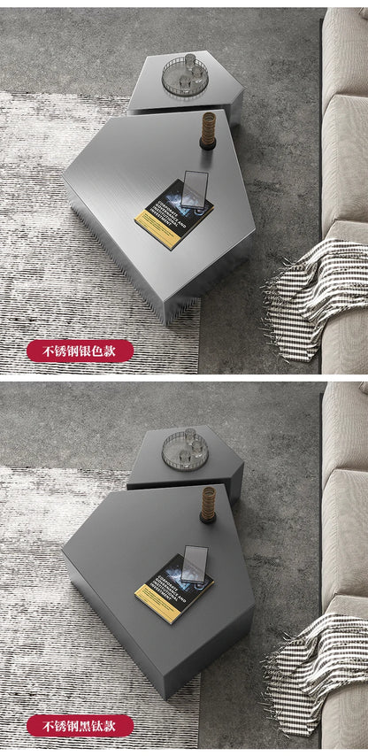 Glam Simple Coffee Table Ornaments Frame Design Storage Coffee Table Modern Aesthetic Meubles De Salon House Accessories
