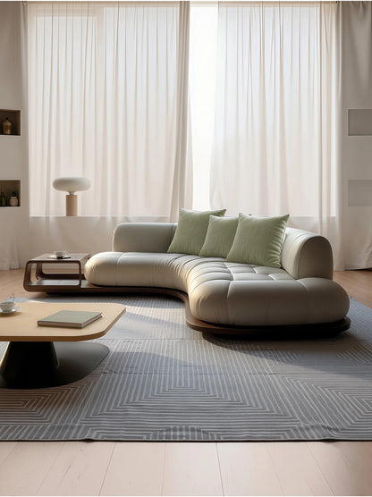 Arc corner sofa living room corner creative coffee table combination furniture simple and modern