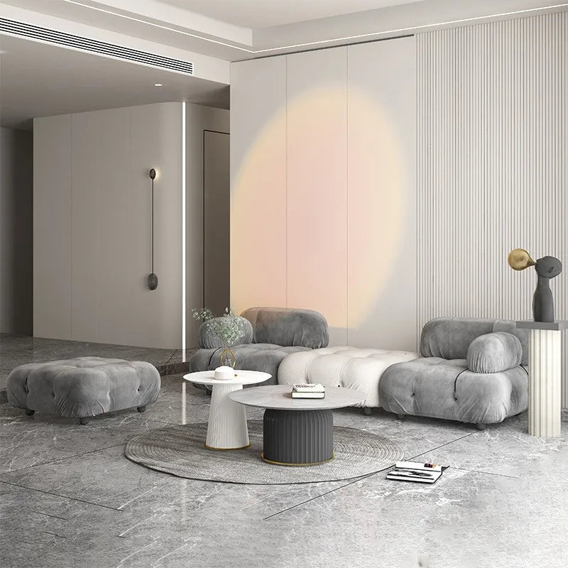 Modular Sofa Set Reclining Sectional Cube Chair Modern Minimalist Nordic Fabric Living Room Furniture for Home Decor Sofas
