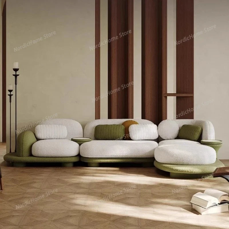 Light Luxury Italian Sofa Living Room Designer Unusual Adult High Quality Aesthetics Sofas Aesthetics Trendy Muebles Furniture