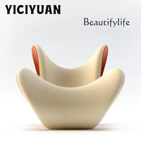 Nordic creative love FRP living room recliner model room special-shaped fabric single chair leisure chair