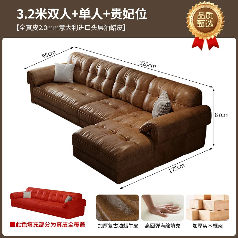 Leather Corner Living Room Sofas Armchair Minimalist Lazy Lounge Living Room Sofas Hallway Designer Muebles Postmodern Furniture