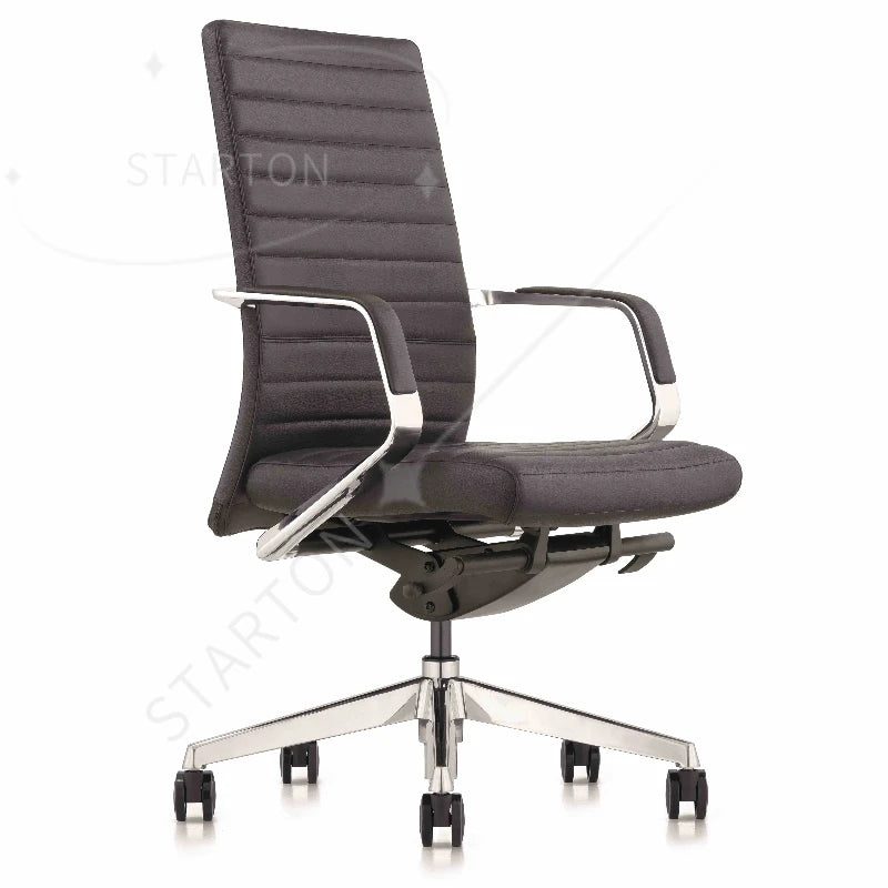 Classical Stripe Design High Back Executive Leather Chair Business Office Chair