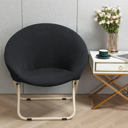 Comfortable Folding Chair Cover Cozy Moon Chair Relaxing Sun Chair Protector Stretchy Soft Cushion Portable Padded Seat Cover