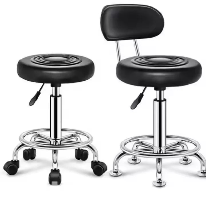 Adjustable Height Swivel Medical Clinic Classic Style Tattoo Spa Salon Barber Shop Stool Chair With Wheels