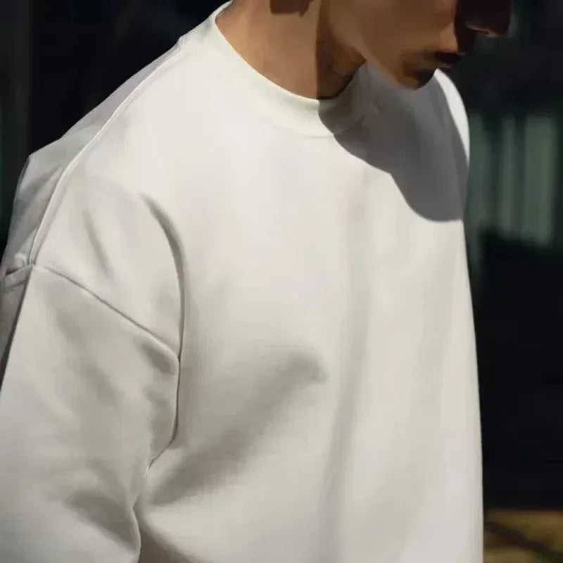 100% pure cotton men's classic black letter print fashionable casual loose sport round neck short sleeve T-shirt top