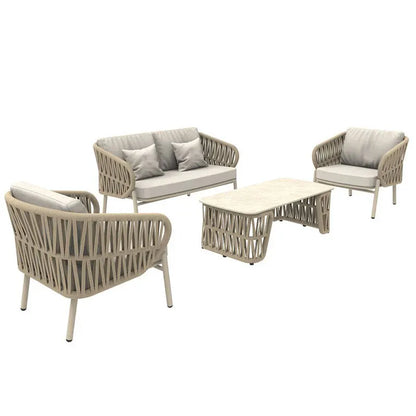 Outdoor Sofa Aluminum patio Villa Courtyard Garden Courtyard High end Hotel Leisure Simple Sofas set