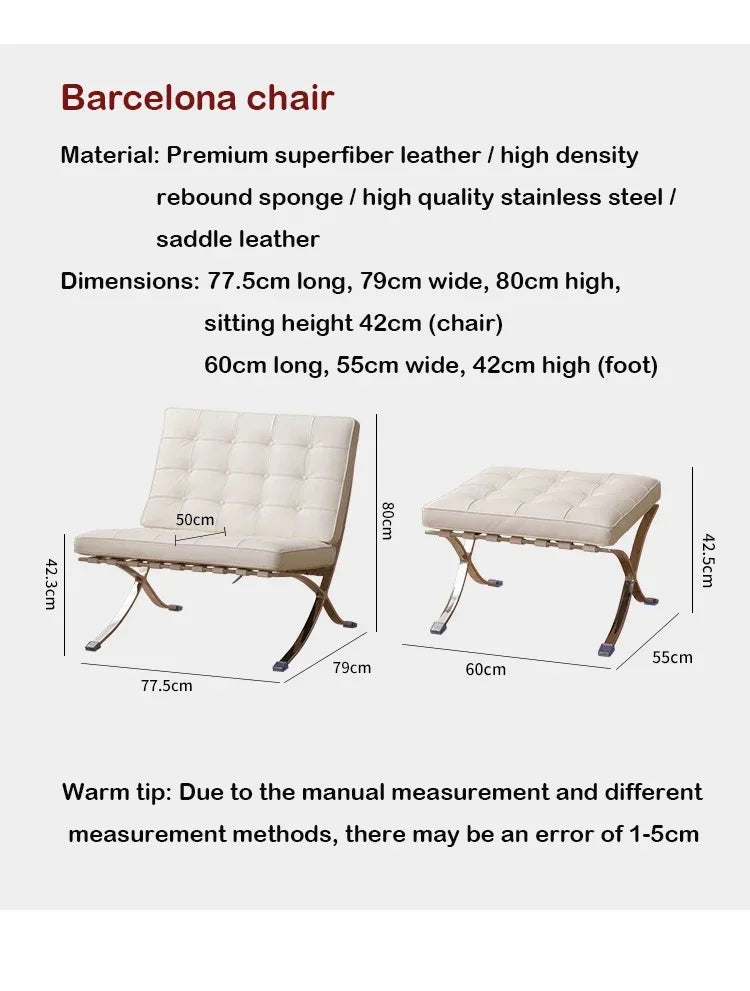 Designer Basarona Single Sofa Chair Balcony Business Guest Negotiation Reception Office Living Room Bedroom Leisure Furniture HY