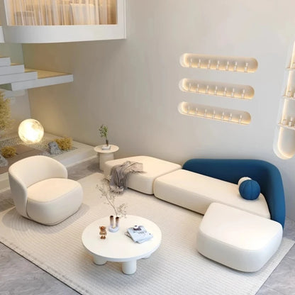 Relaxing Room Decor Living Room Sofas Sets Lounge Minimalist Sofas Recliner Puffs Lazy Couch Koltuk Takımı Trendy Furniture