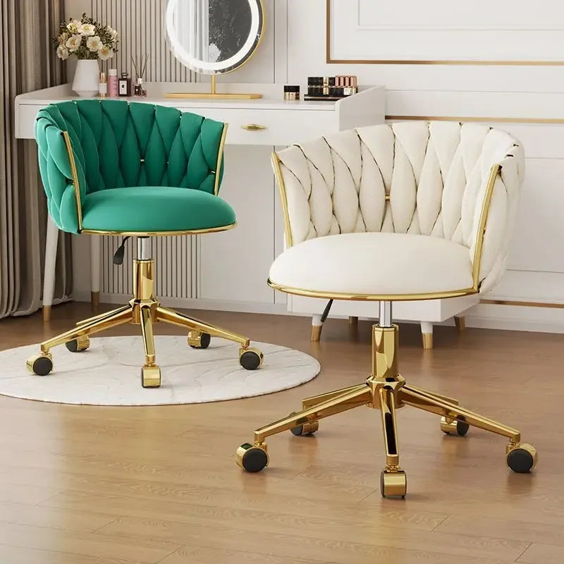 Office Chair, Swivel Desk Chair , Stylish Seating for Home Office, Vanity & Modern Glam Workspace Decor