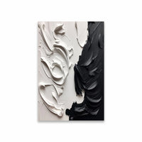 Large Black and White Abstract Poster Abstract Texture Prints Canvas Painting Modern Bedroom Canvas Painting Home Room Decor