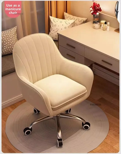 Nordic Style Office Chairs Leisure Home Computer Chairs Student Backrest Lift Chair Single Swivel Armchairs for Office Furniture