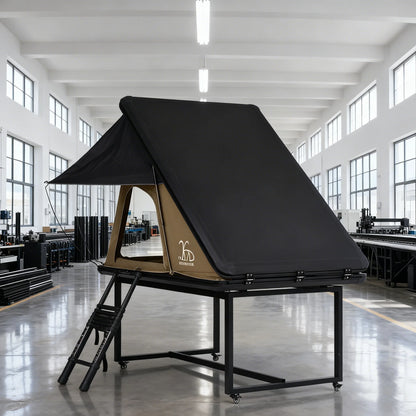 YOUNGHUNTER Aluminum Triangle SUV Pop-Up Roof Top Tent With Canvas Fabric Off-Roading Tent for SUVs