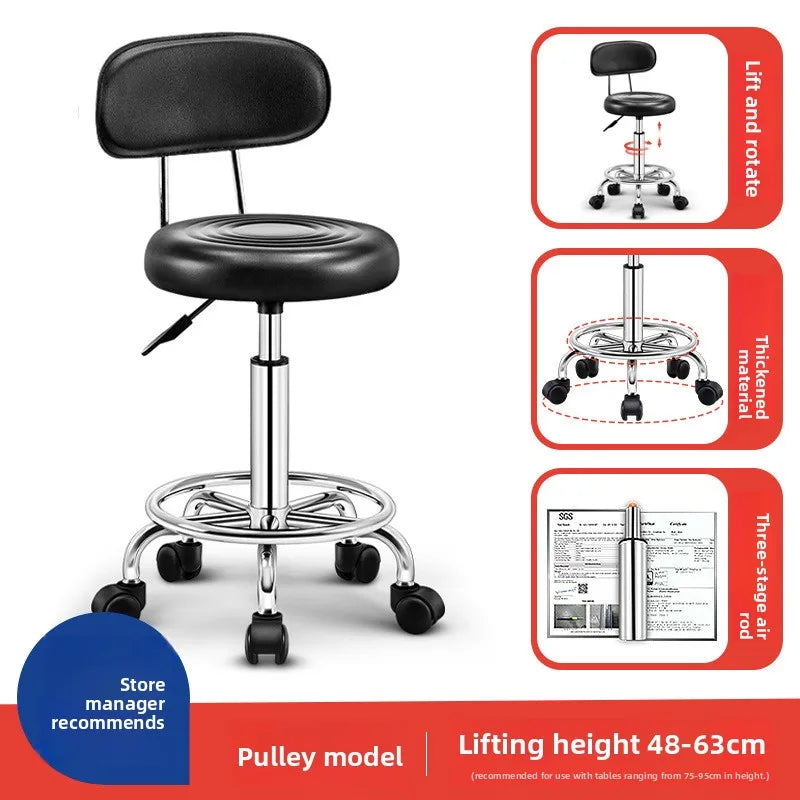Bar chair swivel chair lift bar chair swivel bar stool haircut chair high stool round stool beauty stool