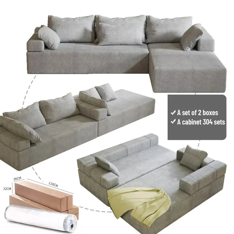 Combination Modular Sofa Salon White Combination Sofa Living Room I/L Sofa Bed