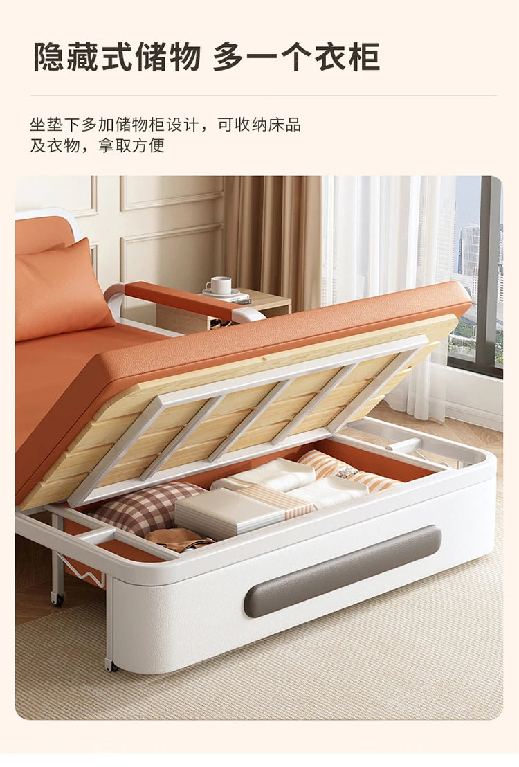Sofa bed folding dual-purpose small apartment 2024 Internet celebrity new living room 1.2 multi-function single and double retra