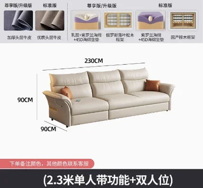 HHhot Sale Electric Beige Living Room Sofa Armrest Modern Luxury Living Room Sofas Recliner Sleeper Home Furniture