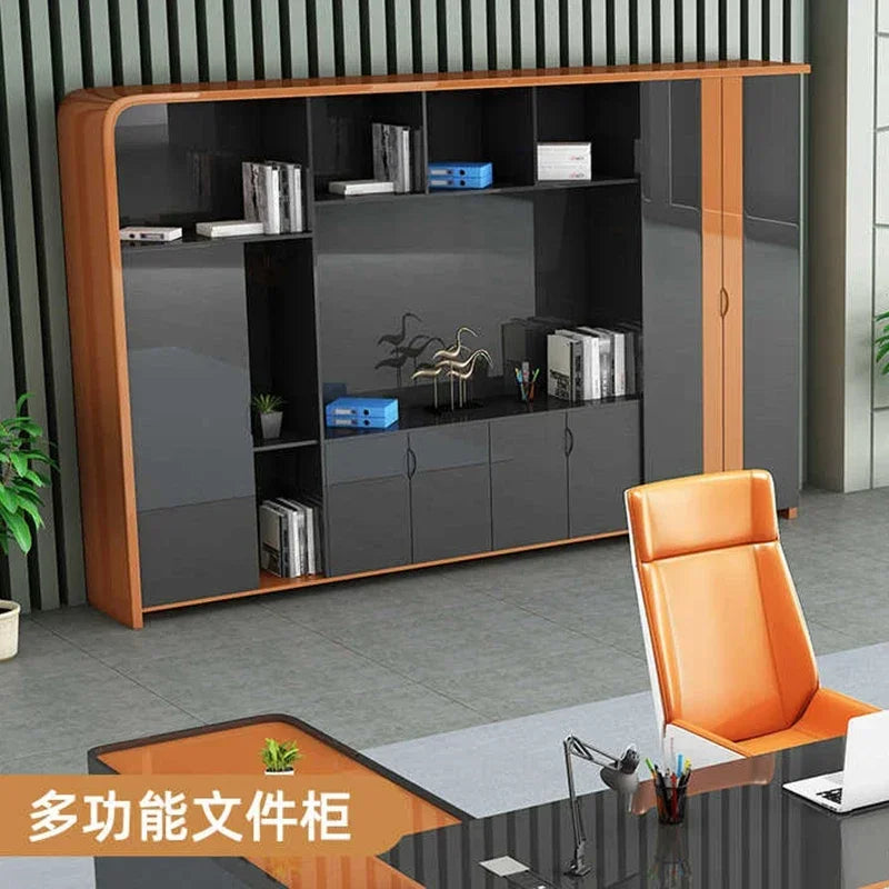 Executive Light Luxury Office Desk in Stock Designer Storage Organizer Computer Desks L Shaped Quality Escritorio Furniture
