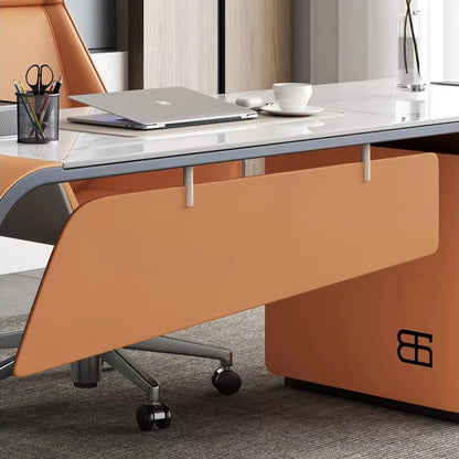 Italian minimalist rock slab office table study table Computer desk Room desks office desks and workstations studio desk