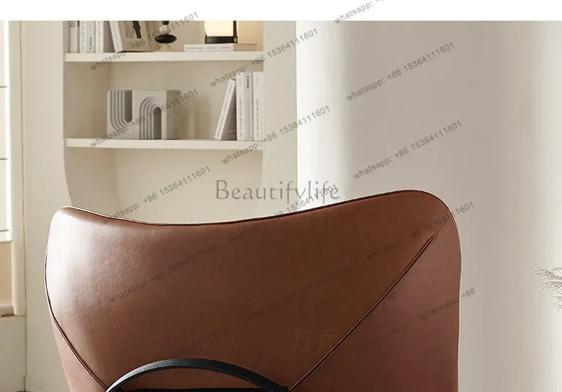 Italian minimalist lazy sofa chair modern simple living room bedroom home balcony swivel chair
