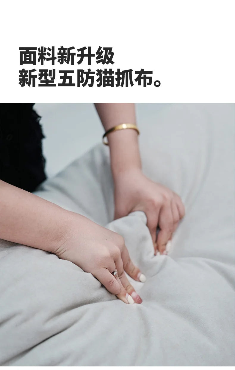 Cloud Electric Sofa Living Room Modern Simple Telescopic Fabric Lazy Multi-functional Sofa Bed Dual-purpose