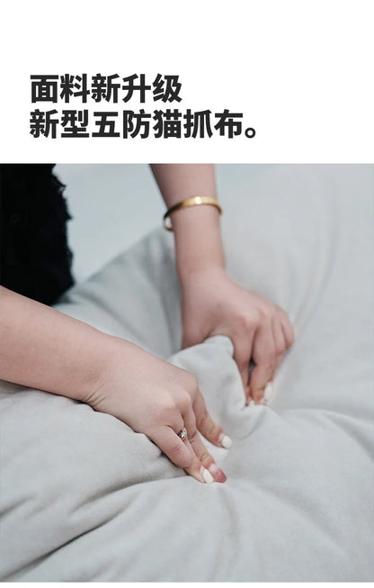 Cloud Electric Sofa Living Room Modern Simple Telescopic Fabric Lazy Multi-functional Sofa Bed Dual-purpose