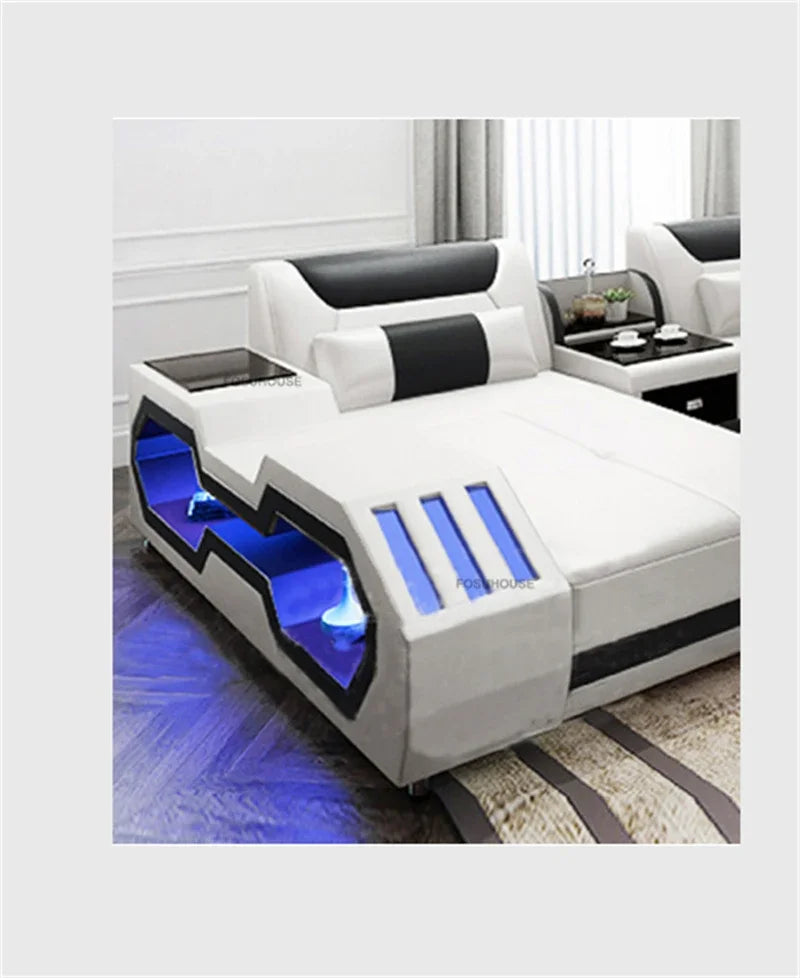 Nordic Simple Living Room Sofas Luxury KTV Audio-visual Room with Light Sofa Designer Living Room Furniture Home Music Sofa Bed