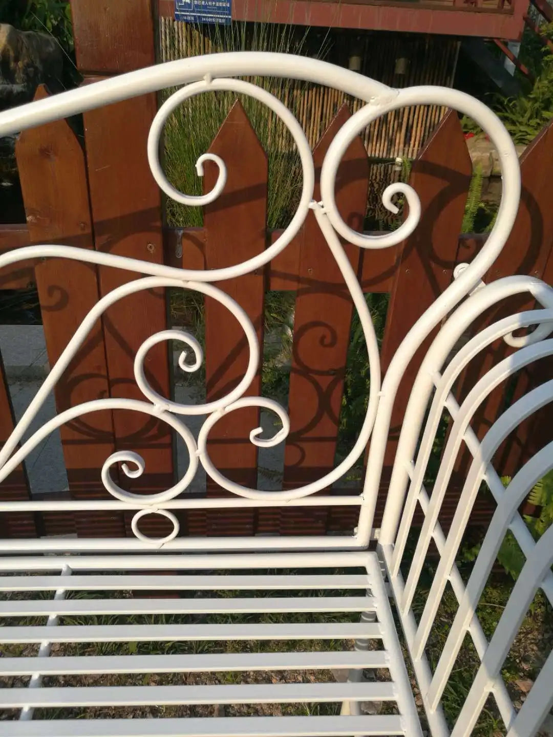 Foreign trade tail order clearance picking up leaks European backrest double chair outdoor courtyard leisure balcony bench park