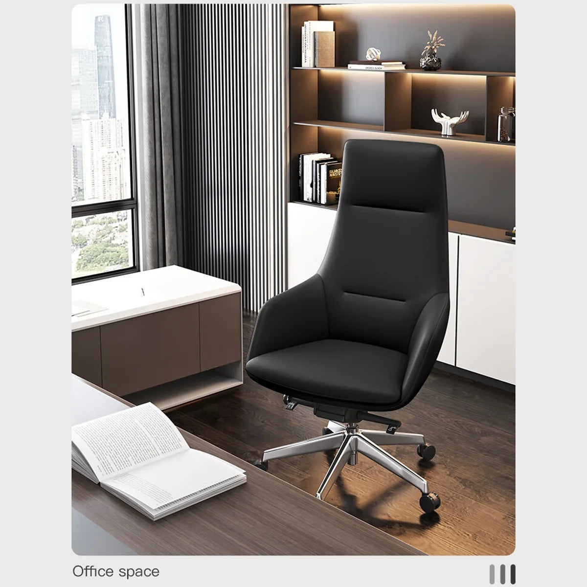 Ergonomic Office Chair Adjustable Swivel Desk Chair Lumbar Support Home Office Computer Chair