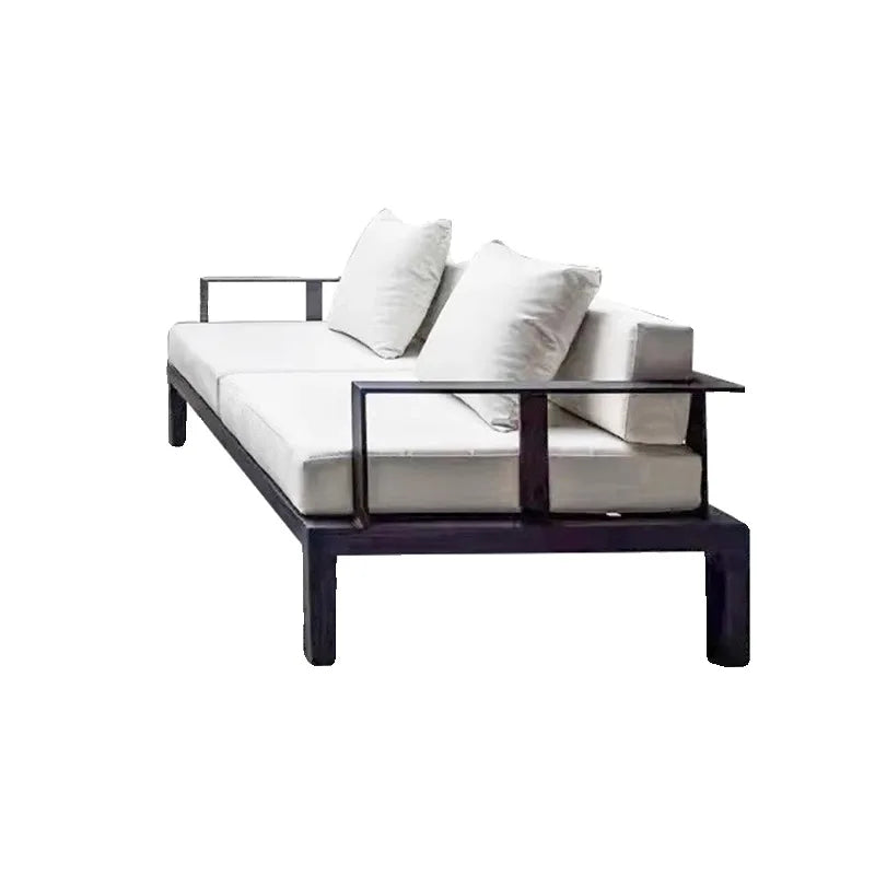Outdoor villa metal sofa combination courtyard garden new Chinese garden sofa hotel homestay open-air sofa chair