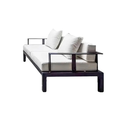 Outdoor villa metal sofa combination courtyard garden new Chinese garden sofa hotel homestay open-air sofa chair