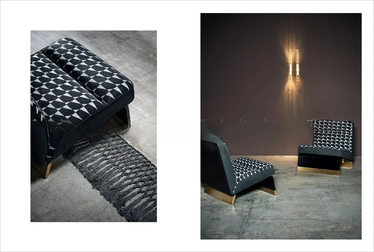 Sofa Chair Simple Modern Soft Bag Office Reception Room Living Room Sofa Chair Metal Foot Combination Set