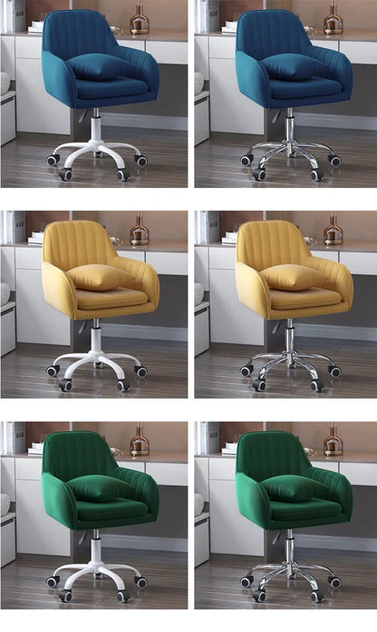 Modern Lift Swivel Office Chairs Study Room Chair Home Backrest Leisure Makeup Chair Bedroom Comfortable Computer Gaming Chair