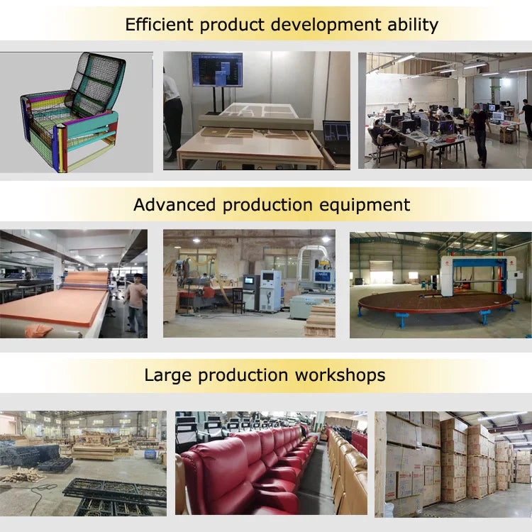 Factory Customized Sofa Bed with Function Ottoman Storage and Coffee Table 310