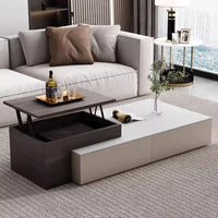 lifting Telescoping lounge coffee table living room Lift top Design Luxury Side Table Storage Tavolino Soggiorno Furniture