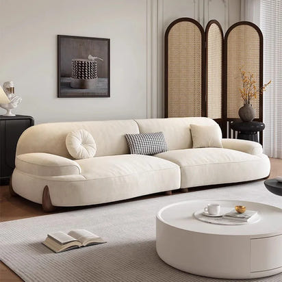 Floor Grande Living Room Sofas Wood Legs Relax Reception Recliner Sofa Minimalista Japanese Divani Soggiorno Furniture Modern