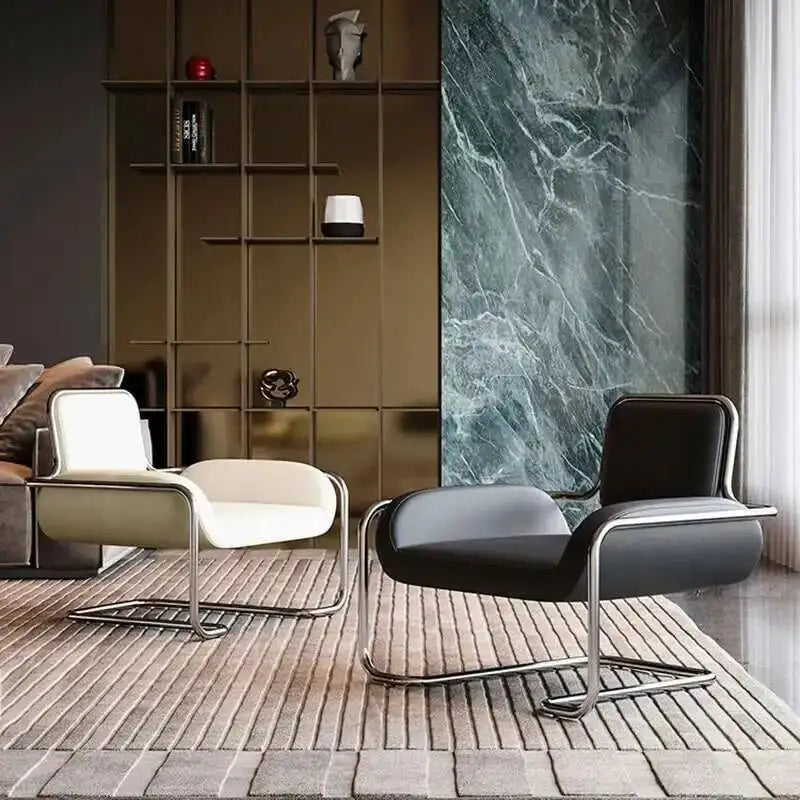 Miniature Aesthetic Small Living Room Chair Black Lounge Modern Recliner Chair Nordic Luxury Fluffy Silla Mecedora Furniture