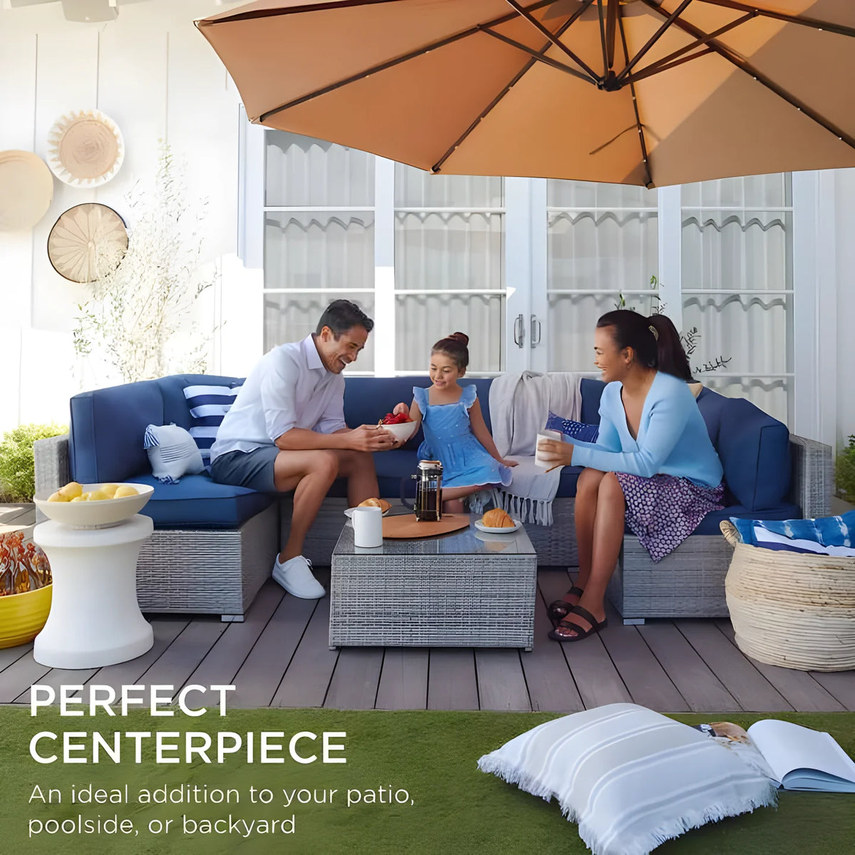 Hot Selling and Popular Leisure Rattan Sofa Home Set for Indoor or Courtyard Use