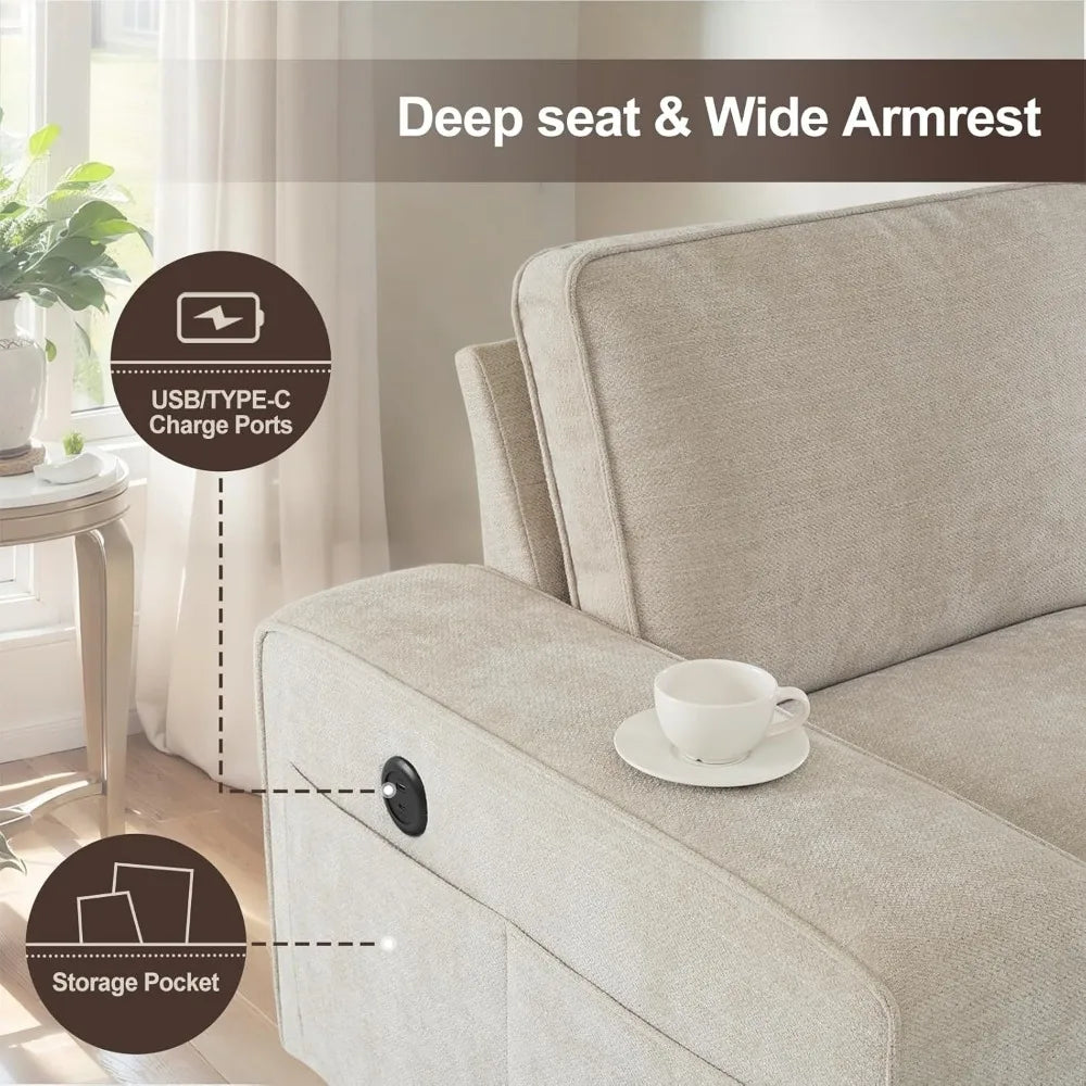 102" Convertible Sectional Sofa Couch with Chaise Storage, Modern L-Shaped Reversible Design, Comfortable Chenille Fabric