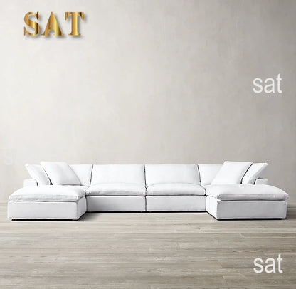 Modern Style Sales Sofa Living Room Furniture Holland Velvet Upholstery Sectional Fabric Elastic Stretch Sofas Set