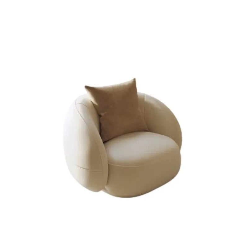 Curved special-shaped leather art sofa Internet celebrity beauty salon clothing store rest area