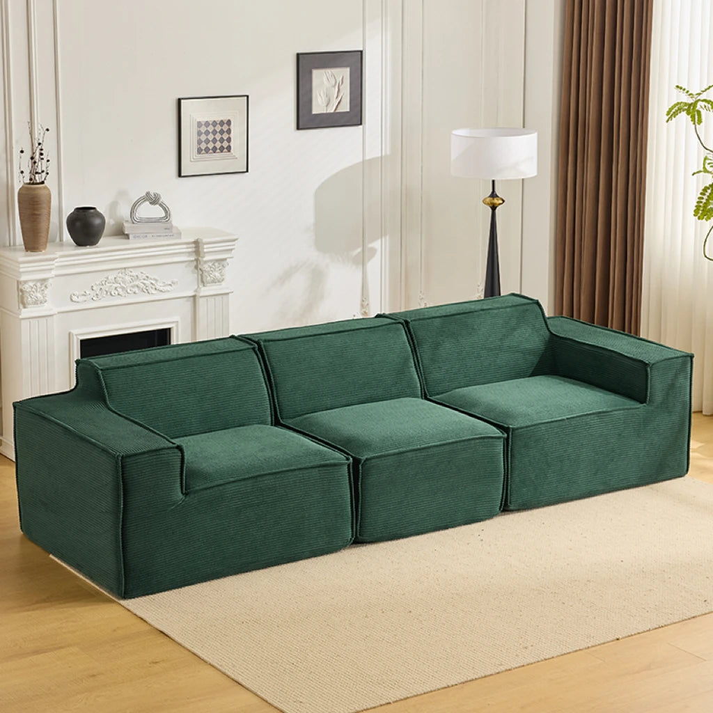 Vacuum compression sofa tofu block combination modern simple living room small apartment retro cross-border fabric furniture