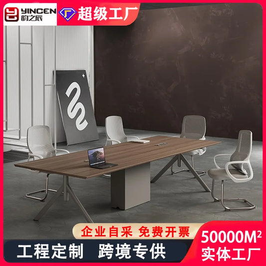 Conference Table Simple Modern Meeting Office Rectangular Business Negotiation Environmental Protection Large And Small Conferen