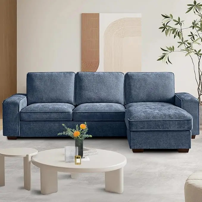102" Convertible Sectional Sofa Couch with Chaise Storage, Modern L-Shaped Reversible Design, Comfortable Chenille Fabric
