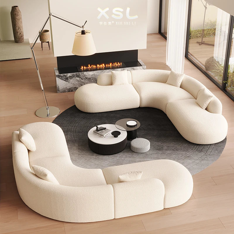 Hotel Curved Sofa Designer Leisure High Quality Hallway Aesthetics Modern Balcony Sofas Leisure Gaming Muebles Home Furniture