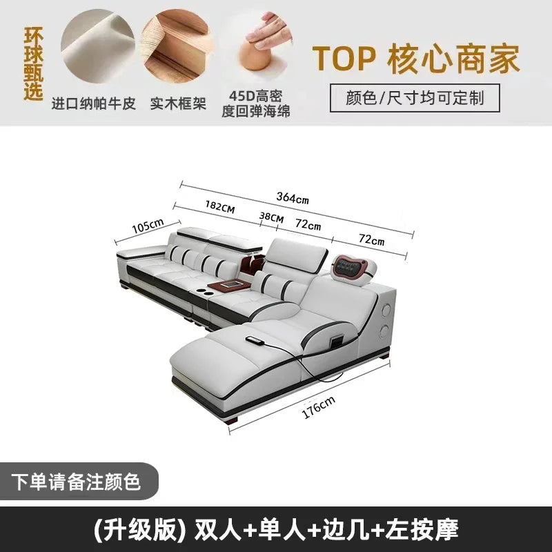 Large Size Lazy Living Room Sofas Leather Relaxing Modern Cheap Lounge Living Room Sofas Luxury Koltuk Takımı Home Decoration