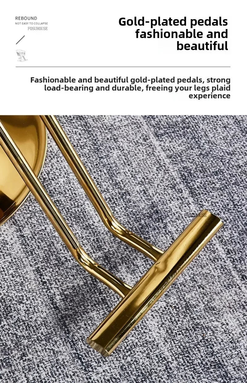 High end, stainless steel, dining chair, single sofa chair designer