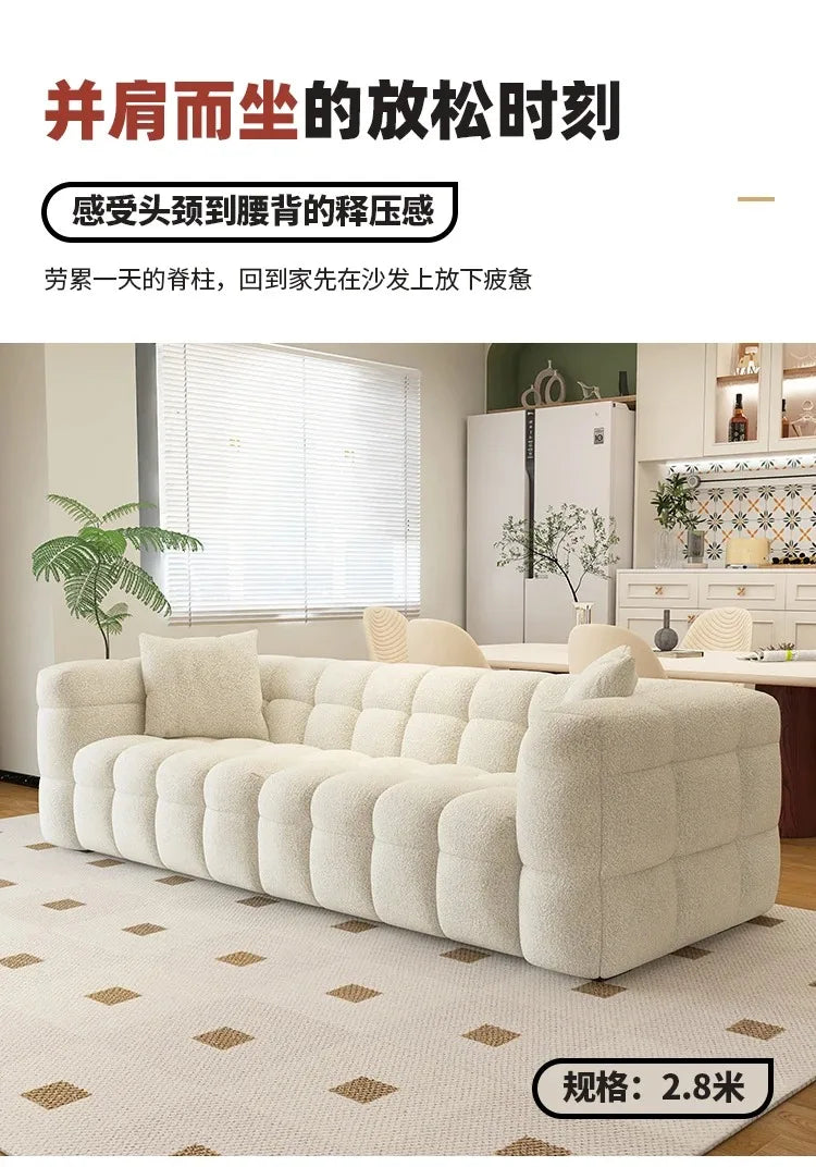 Classic Family Living Room Sofa Nordic Minimalist Comfortable Lounge