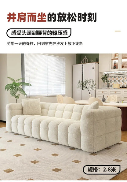 Classic Family Living Room Sofa Nordic Minimalist Comfortable Lounge