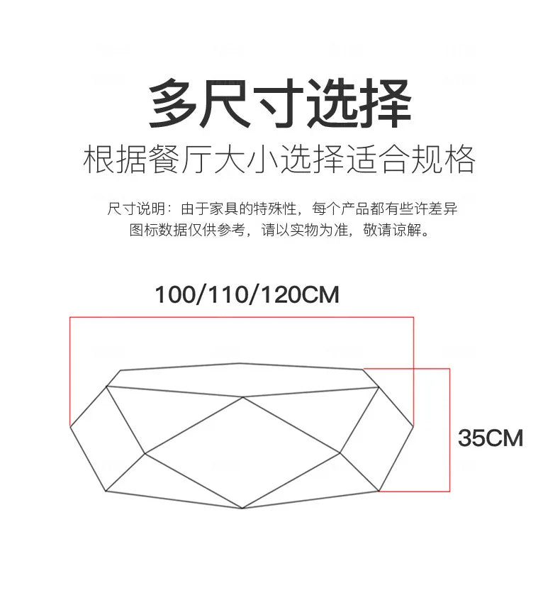 Living room creative water chestnut rock slab coffee table luxury tea table Nordic modern simple diamond rock slab coffee table